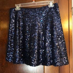 Sparkly Navy Blue Skirt